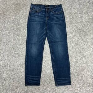 Judy Blue Jeans Women 9/29 Relaxed Fit Ankle Jeans Dark High Rise Denim Stretch